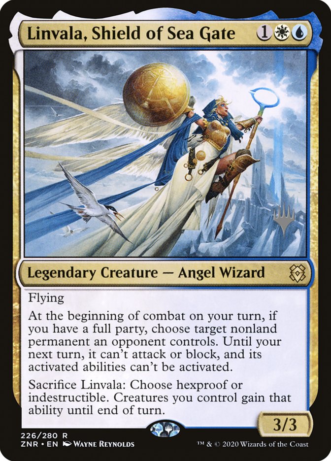 Linvala, Shield of Sea Gate (Promo Pack) [Zendikar Rising Promos] | Game Master's Emporium (The New GME)