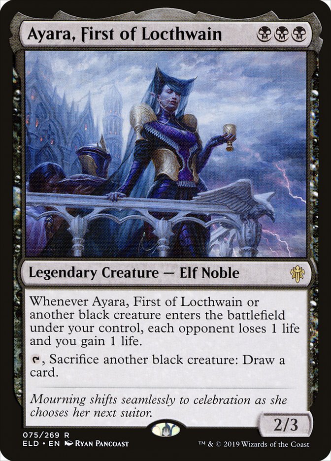 Ayara, First of Locthwain [Throne of Eldraine] | Game Master's Emporium (The New GME)