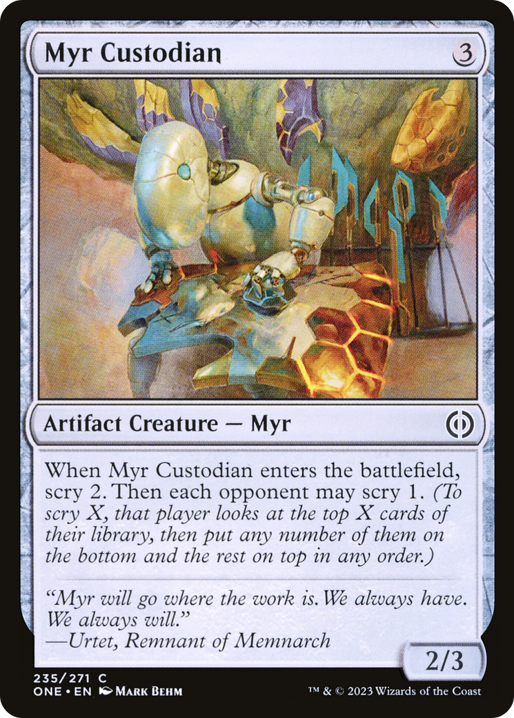 Myr Custodian [Phyrexia: All Will Be One] | Game Master's Emporium (The New GME)