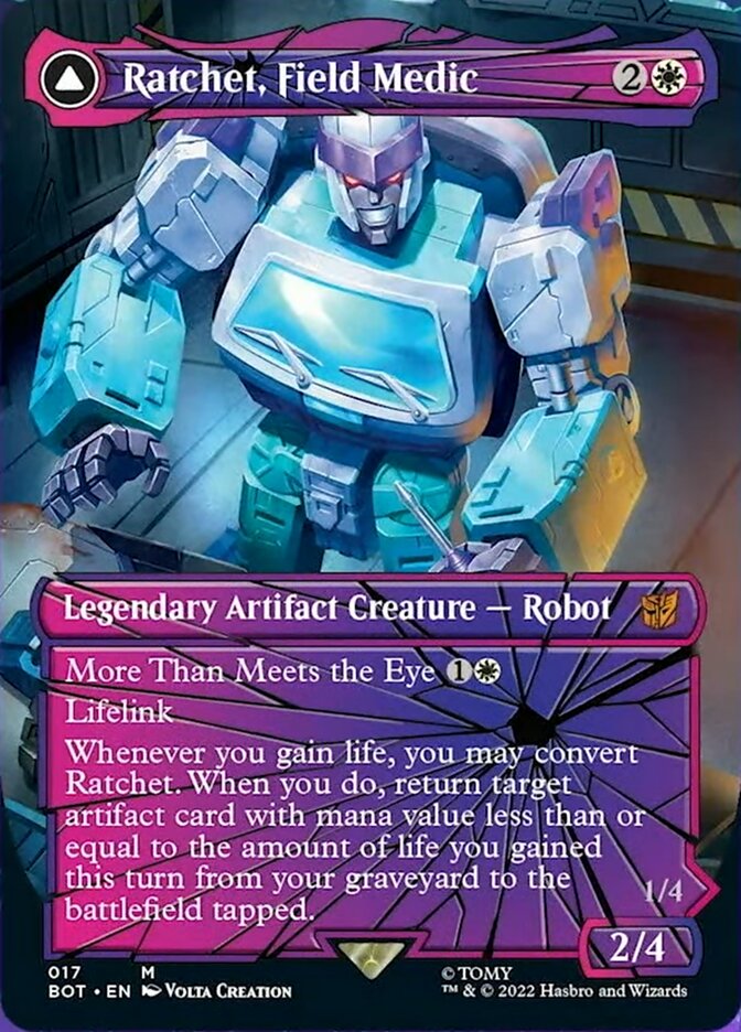 Ratchet, Field Medic // Ratchet, Rescue Racer (Shattered Glass) [Transformers] | Game Master's Emporium (The New GME)