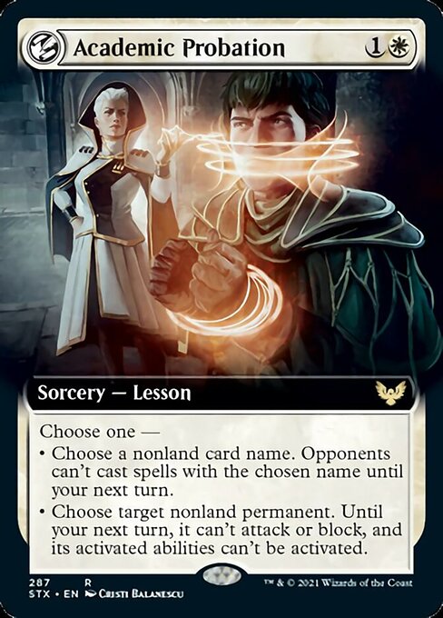 Academic Probation (Extended Art) [Strixhaven: School of Mages] | Game Master's Emporium (The New GME)