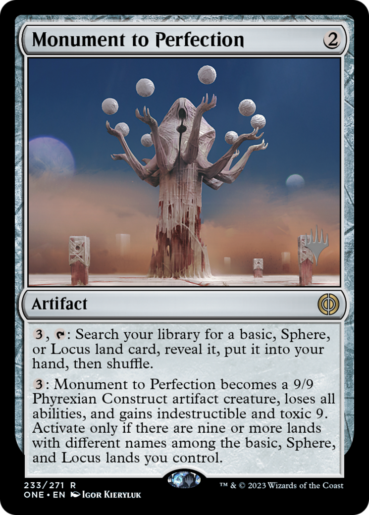 Monument to Perfection (Promo Pack) [Phyrexia: All Will Be One Promos] | Game Master's Emporium (The New GME)