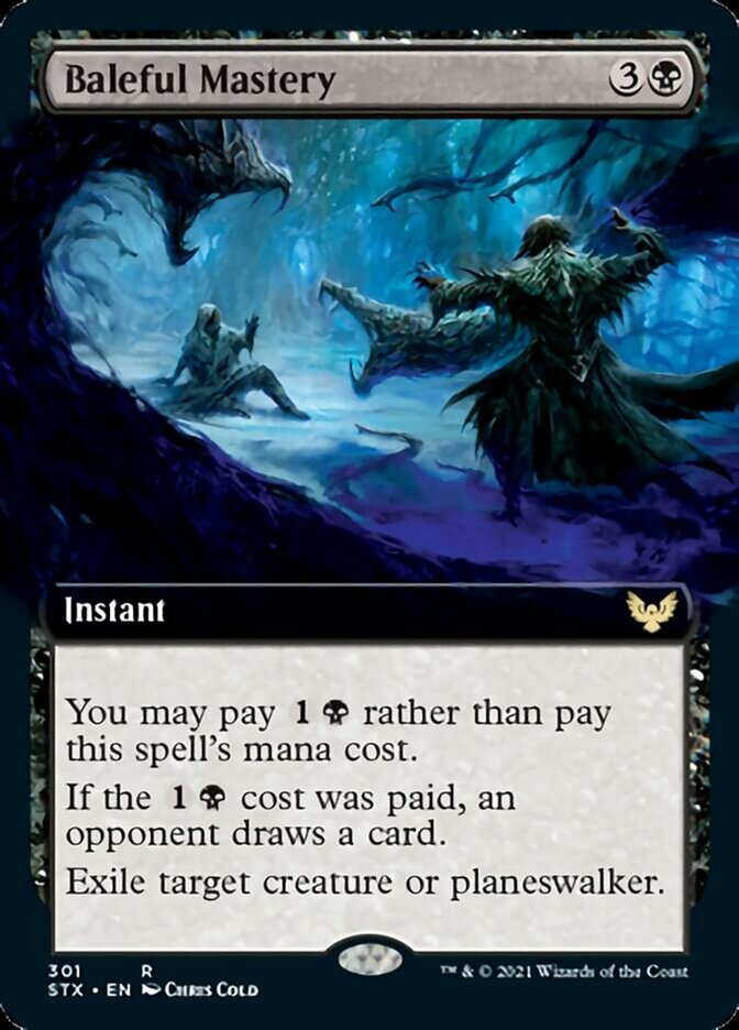 Baleful Mastery (Extended Art) [Strixhaven: School of Mages] | Game Master's Emporium (The New GME)