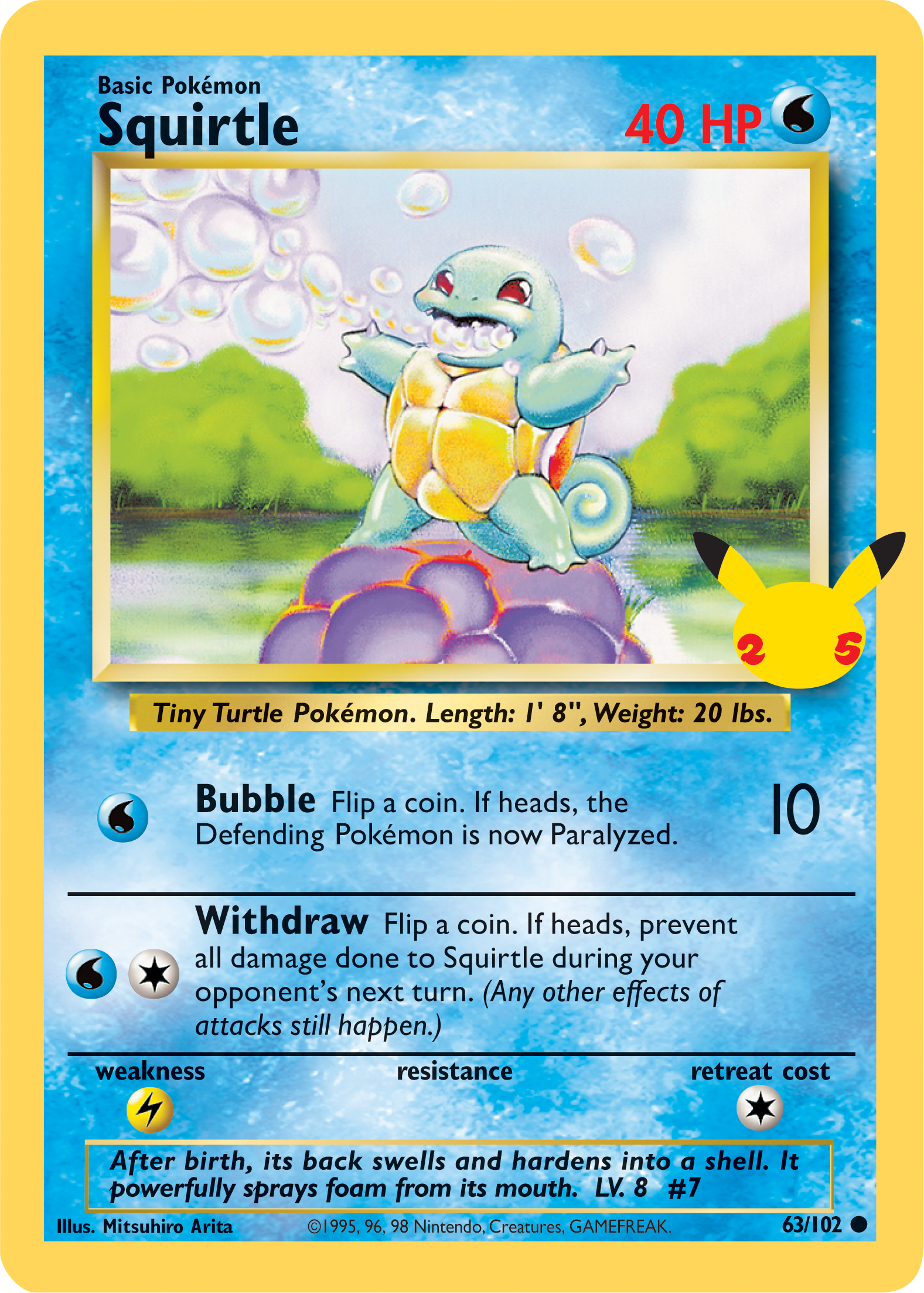 Squirtle (63/102) (Jumbo Card) [First Partner Pack] | Game Master's Emporium (The New GME)