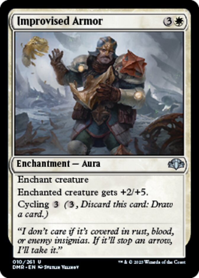 Improvised Armor [Dominaria Remastered] | Game Master's Emporium (The New GME)