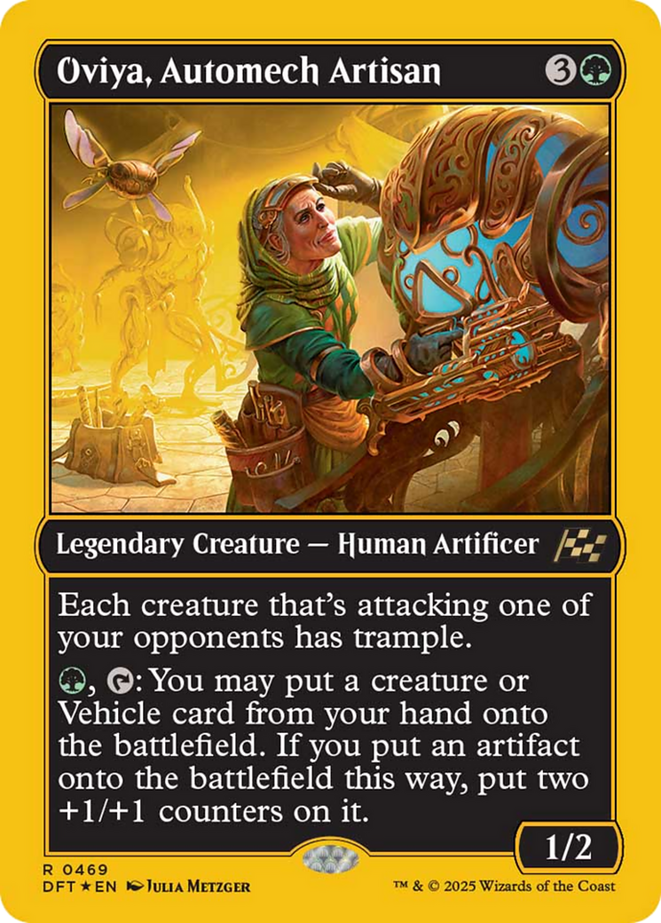 Oviya, Automech Artisan (First-Place Foil) [Aetherdrift] | Game Master's Emporium (The New GME)