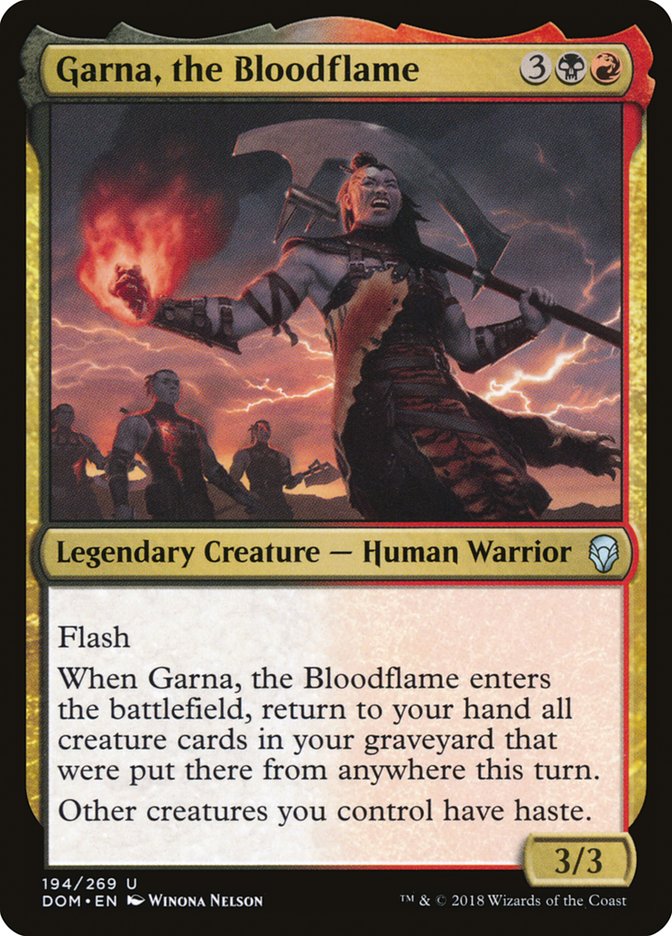 Garna, the Bloodflame [Dominaria] | Game Master's Emporium (The New GME)
