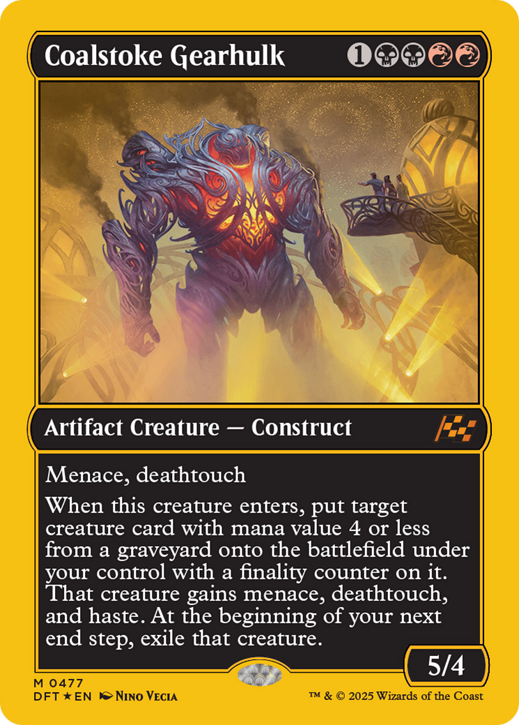 Coalstoke Gearhulk (First-Place Foil) [Aetherdrift] | Game Master's Emporium (The New GME)