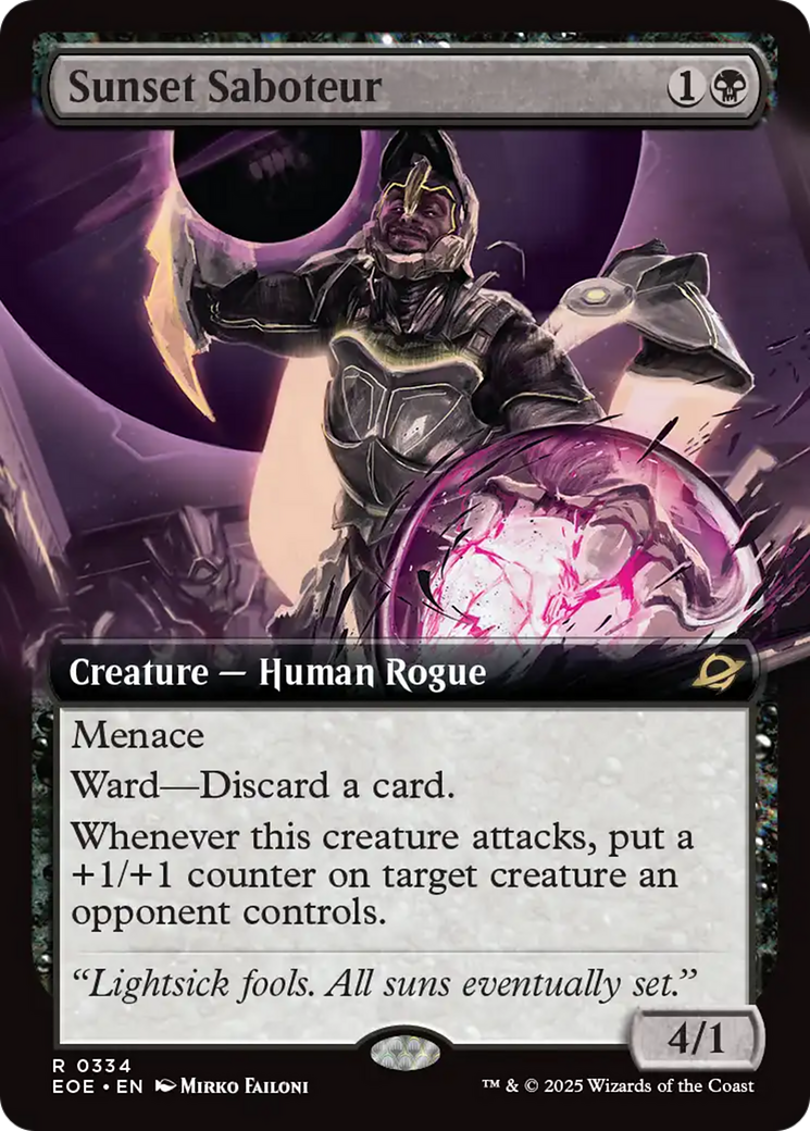 Sunset Saboteur (Extended Art) [Edge of Eternities] | Game Master's Emporium (The New GME)