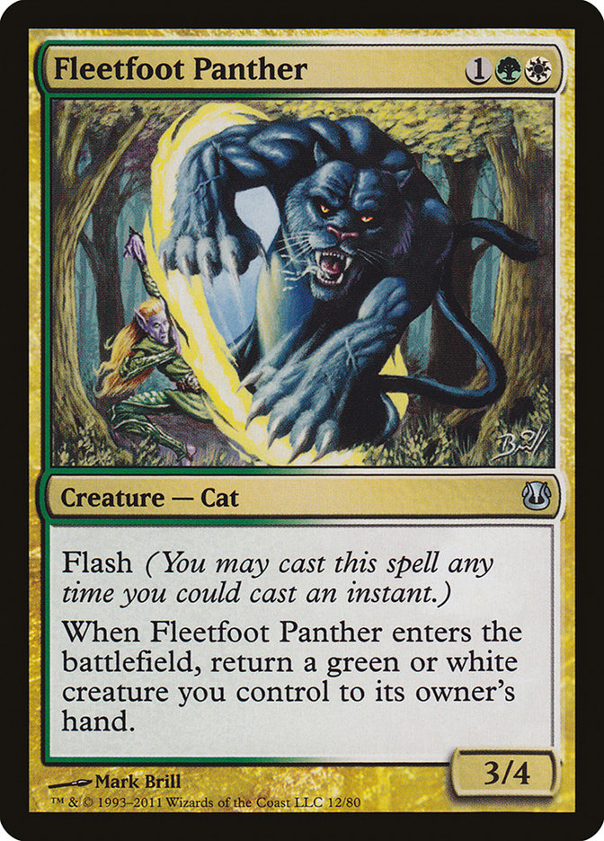 Fleetfoot Panther [Duel Decks: Ajani vs. Nicol Bolas] | Game Master's Emporium (The New GME)