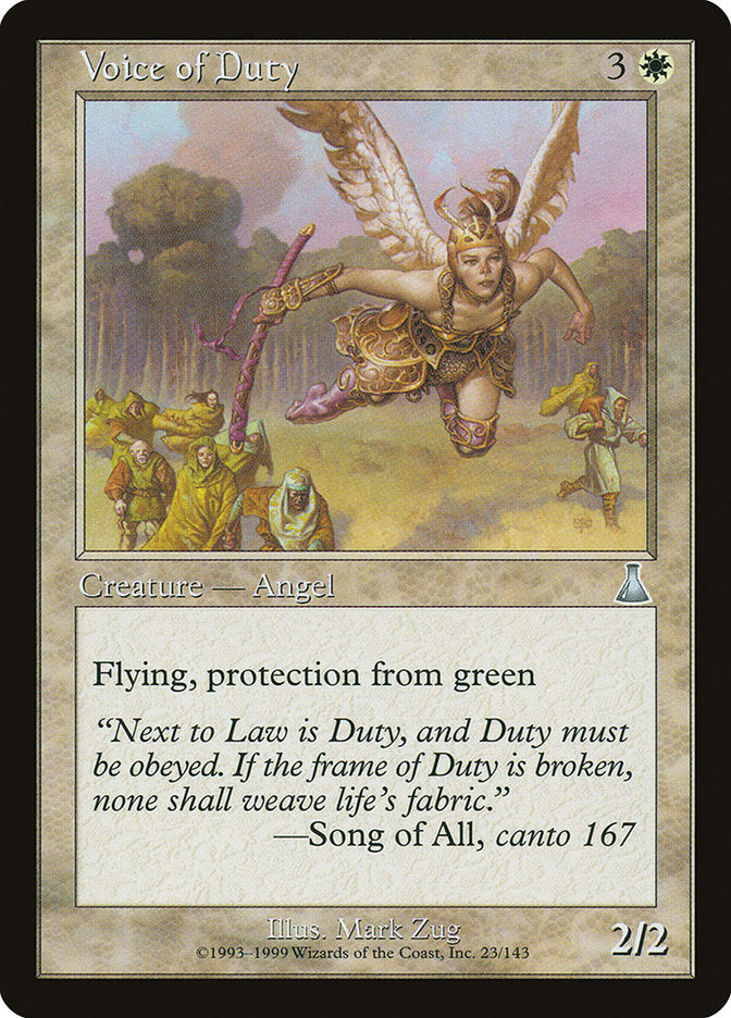 Voice of Duty [Urza's Destiny] | Game Master's Emporium (The New GME)