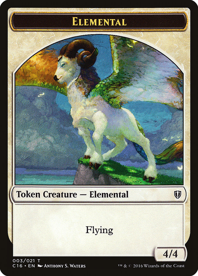 Elemental // Soldier Double-Sided Token [Commander 2016 Tokens] | Game Master's Emporium (The New GME)