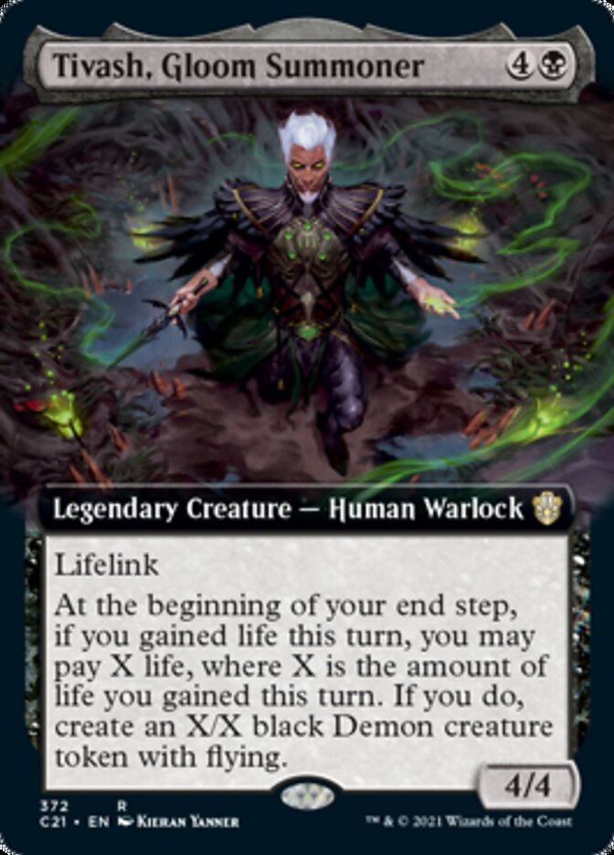 Tivash, Gloom Summoner (Extended Art) [Commander 2021] | Game Master's Emporium (The New GME)