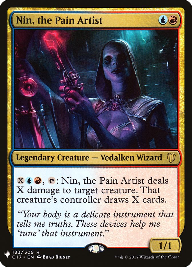 Nin, the Pain Artist [The List] | Game Master's Emporium (The New GME)