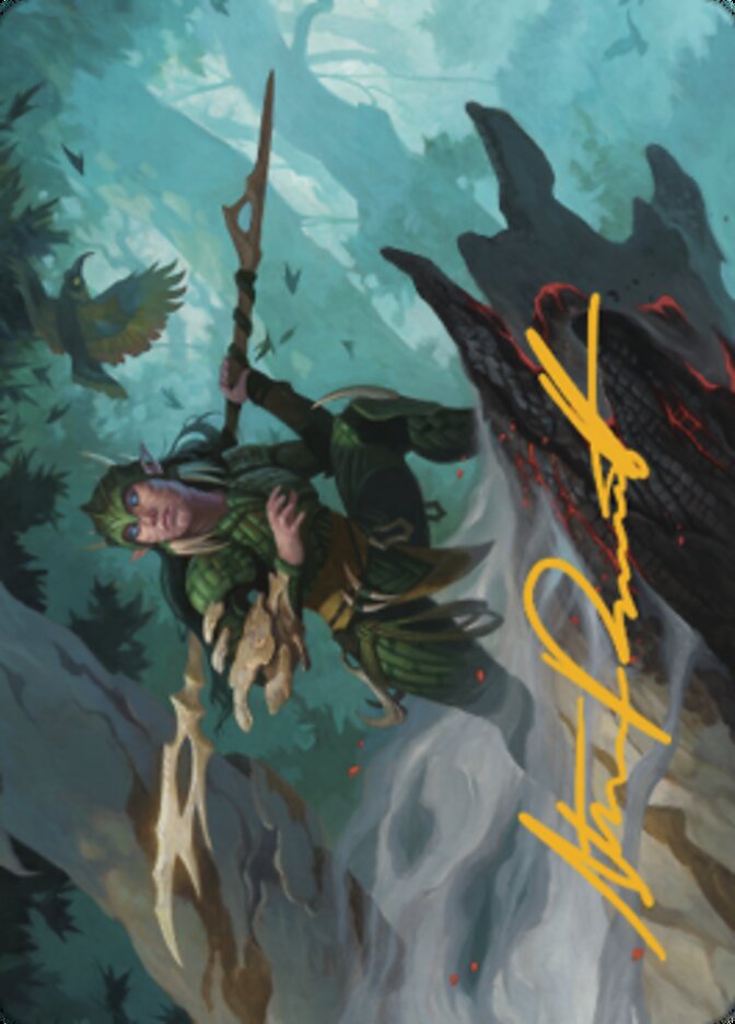 Gwenna, Eyes of Gaea Art Card (Gold-Stamped Signature) [The Brothers' War Art Series] | Game Master's Emporium (The New GME)