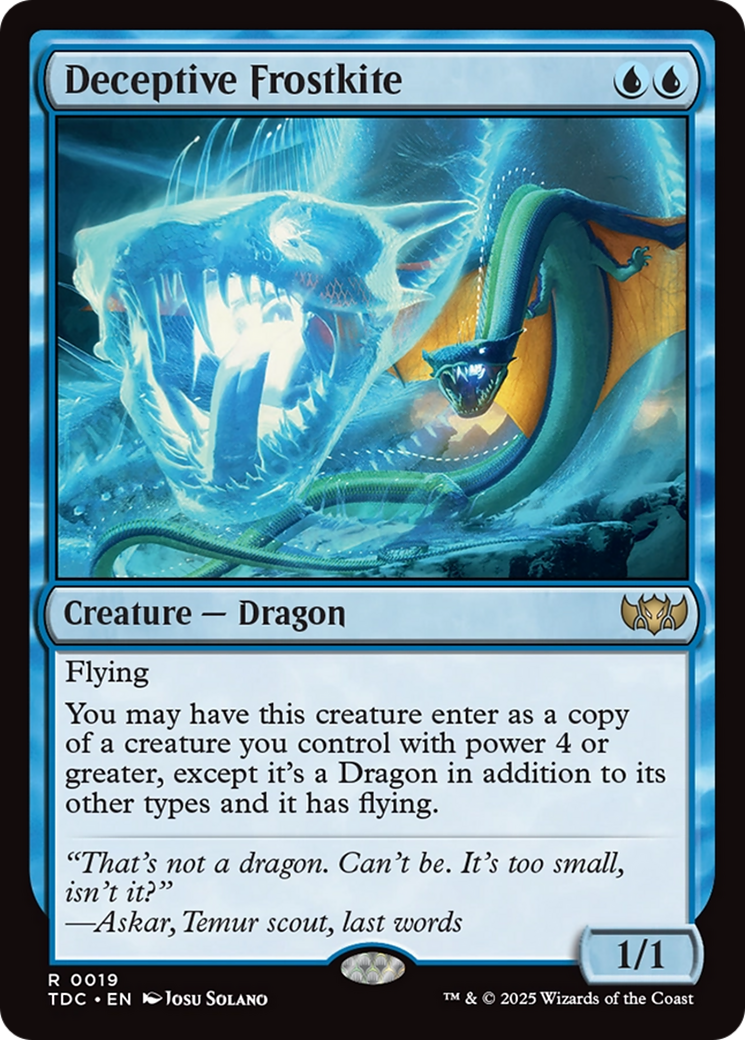 Deceptive Frostkite [Tarkir: Dragonstorm Commander] | Game Master's Emporium (The New GME)