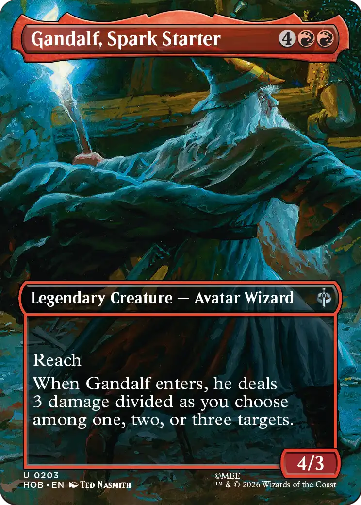 Gandalf, Spark Starter (Borderless) [The Hobbit] | Game Master's Emporium (The New GME)