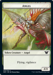 Angel // Elephant Double-Sided Token [Kamigawa: Neon Dynasty Commander Tokens] | Game Master's Emporium (The New GME)