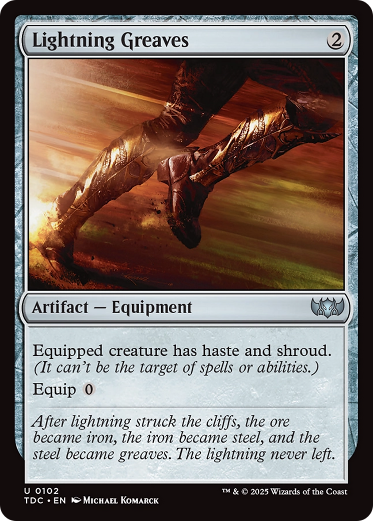 Lightning Greaves [Tarkir: Dragonstorm Commander] | Game Master's Emporium (The New GME)