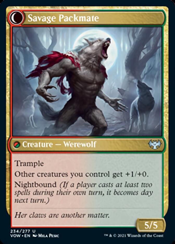 Child of the Pack // Savage Packmate [Innistrad: Crimson Vow] | Game Master's Emporium (The New GME)