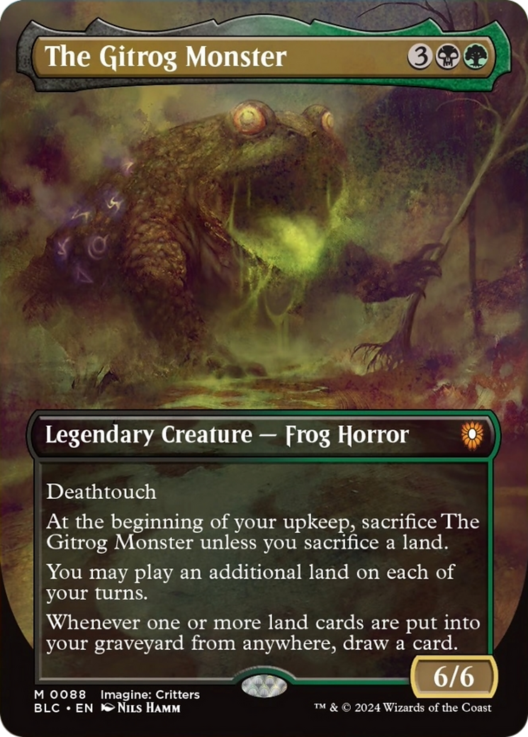 The Gitrog Monster (Borderless) [Bloomburrow Commander] | Game Master's Emporium (The New GME)