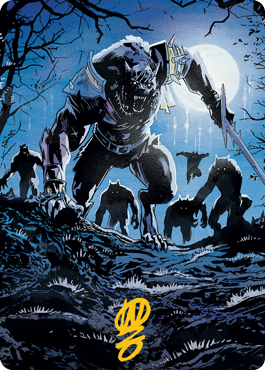 Tovolar, the Midnight Scourge 2 Art Card (Gold-Stamped Signature) [Innistrad: Midnight Hunt Art Series] | Game Master's Emporium (The New GME)