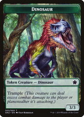 Soldier // Dinosaur Double-Sided Token [Game Night 2019 Tokens] | Game Master's Emporium (The New GME)