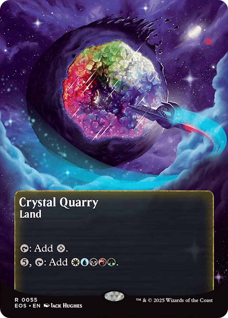 Crystal Quarry (0055) (Borderless) [Edge of Eternities: Stellar Sights] | Game Master's Emporium (The New GME)