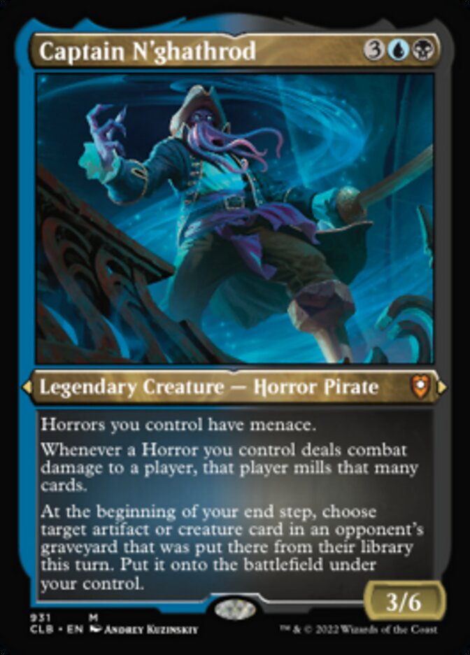 Captain N'ghathrod (Display Commander) (Foil Etched) [Commander Legends: Battle for Baldur's Gate] | Game Master's Emporium (The New GME)