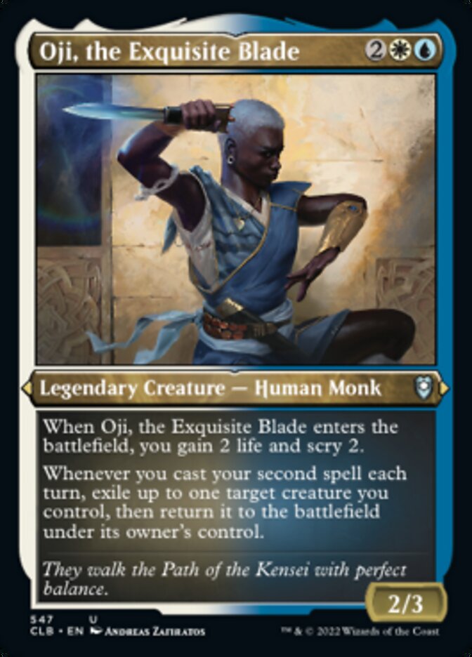 Oji, the Exquisite Blade (Foil Etched) [Commander Legends: Battle for Baldur's Gate] | Game Master's Emporium (The New GME)