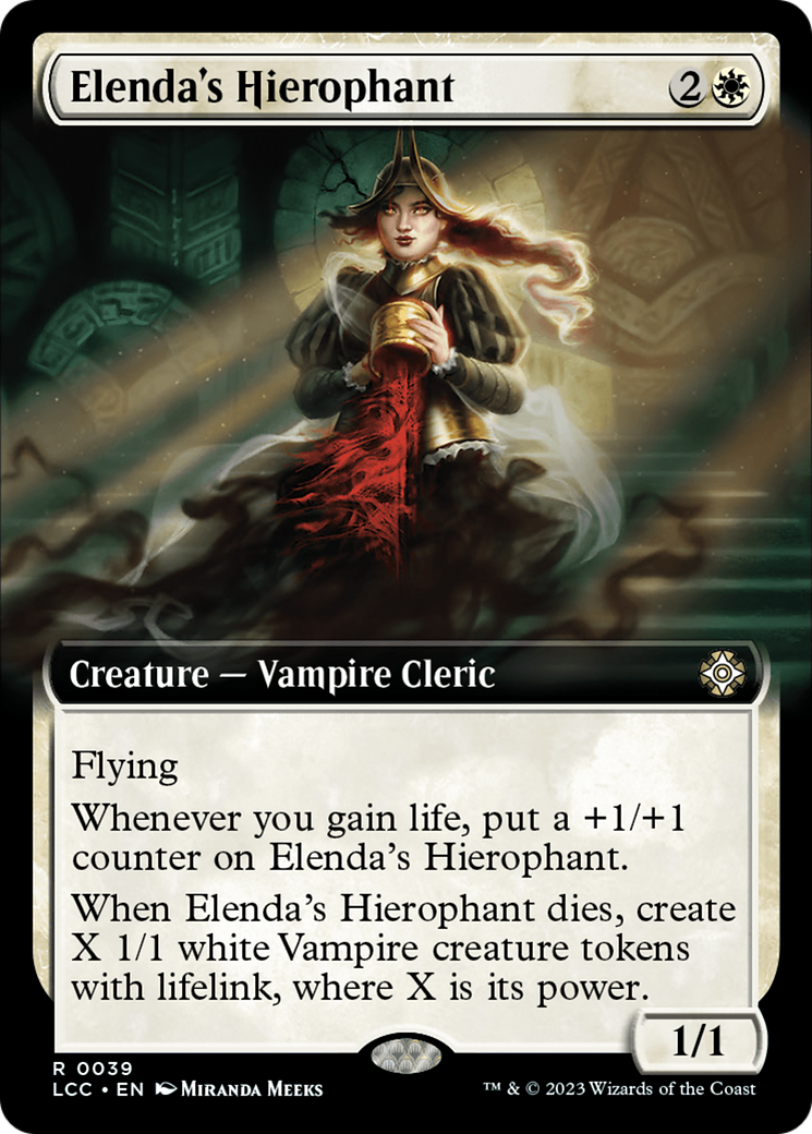 Elenda's Hierophant (Extended Art) [The Lost Caverns of Ixalan Commander] | Game Master's Emporium (The New GME)
