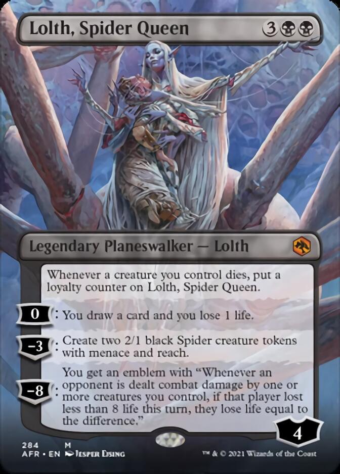 Lolth, Spider Queen (Borderless) [Dungeons & Dragons: Adventures in the Forgotten Realms] | Game Master's Emporium (The New GME)