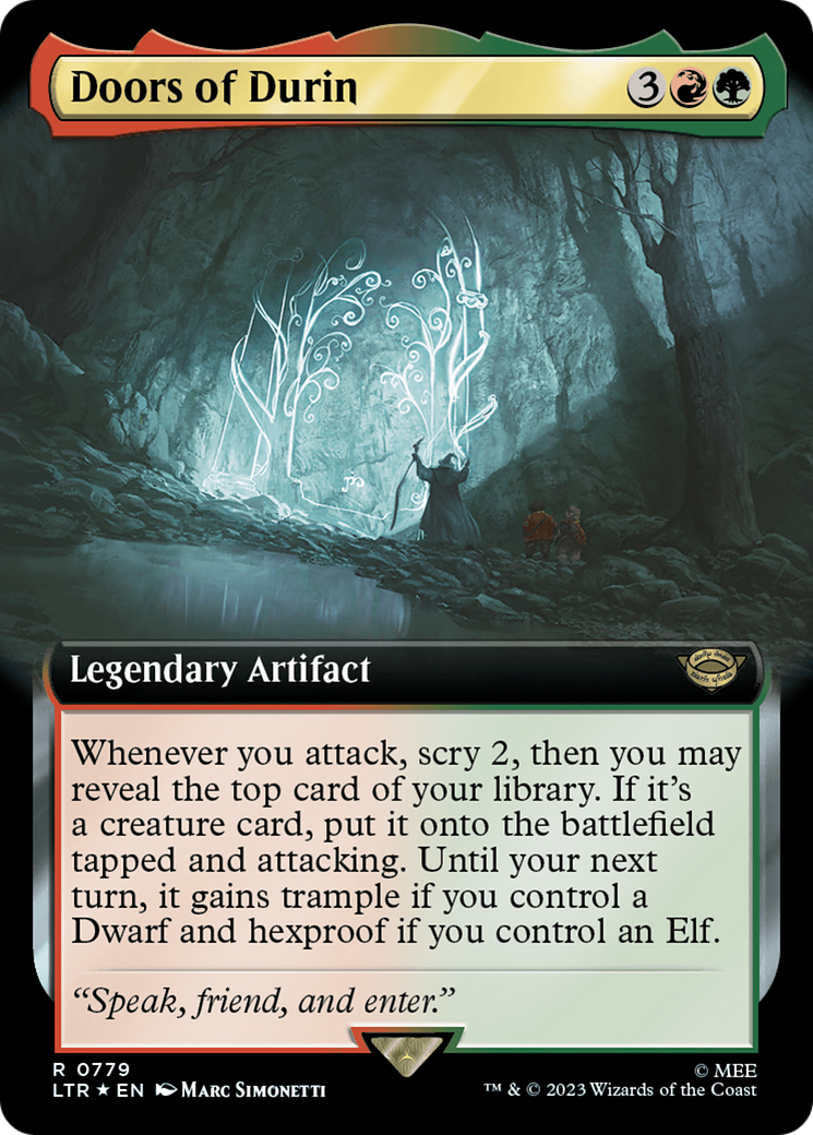 Doors of Durin (Extended Art) (Surge Foil) [The Lord of the Rings: Tales of Middle-Earth] | Game Master's Emporium (The New GME)