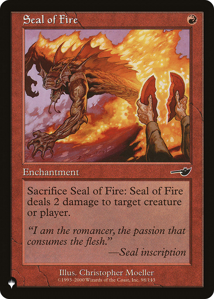 Seal of Fire [The List] | Game Master's Emporium (The New GME)