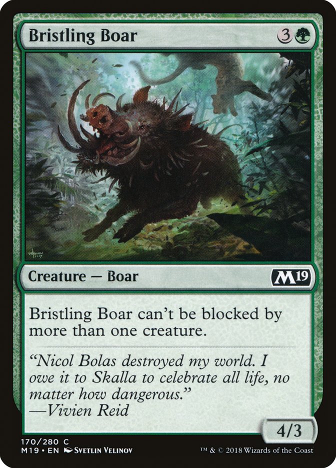 Bristling Boar [Core Set 2019] | Game Master's Emporium (The New GME)