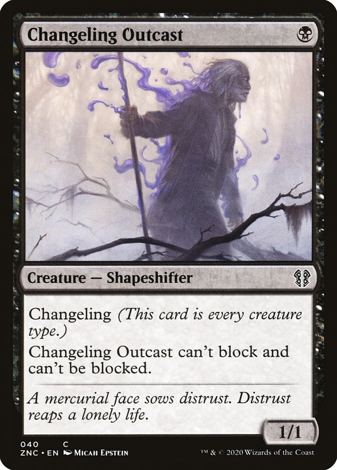 Changeling Outcast [Zendikar Rising Commander] | Game Master's Emporium (The New GME)