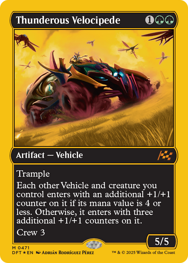 Thunderous Velocipede (First-Place Foil) [Aetherdrift] | Game Master's Emporium (The New GME)