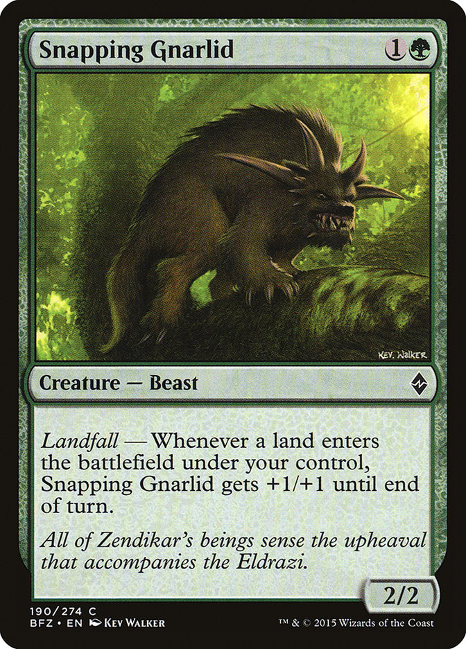 Snapping Gnarlid [Battle for Zendikar] | Game Master's Emporium (The New GME)