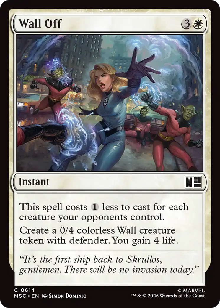 Wall Off [Marvel Super Heroes Commander] | Game Master's Emporium (The New GME)