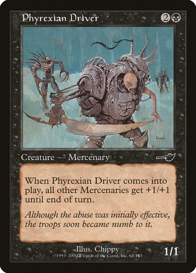 Phyrexian Driver [Nemesis] | Game Master's Emporium (The New GME)