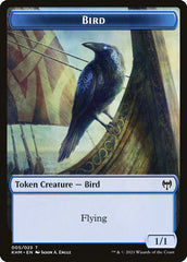Dwarf Beserker // Bird Double-Sided Token [Kaldheim Tokens] | Game Master's Emporium (The New GME)