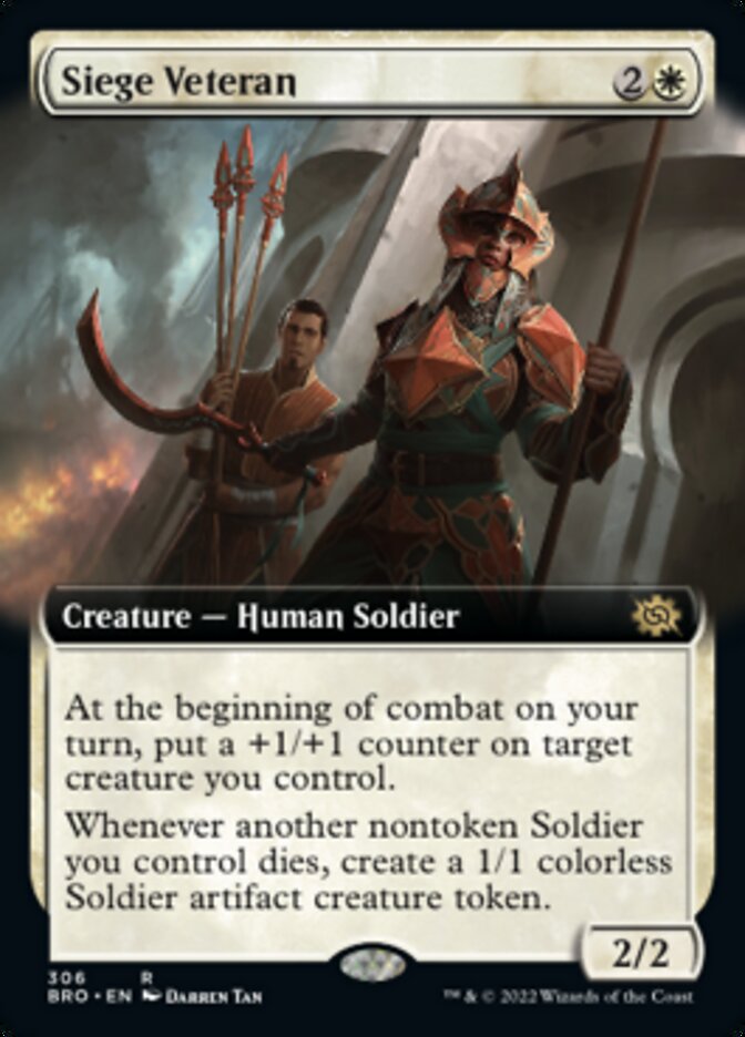 Siege Veteran (Extended Art) [The Brothers' War] | Game Master's Emporium (The New GME)