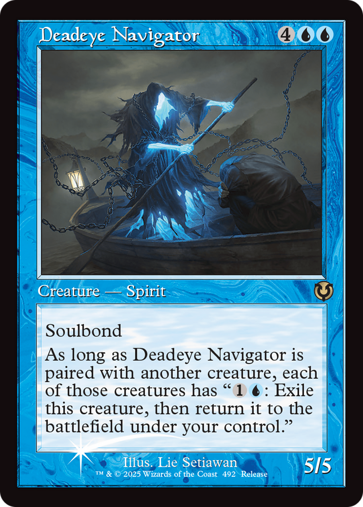 Deadeye Navigator (Retro Frame) [Innistrad Remastered Promos] | Game Master's Emporium (The New GME)