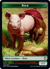 Boar // Spirit Double-Sided Token [Kaldheim Commander Tokens] | Game Master's Emporium (The New GME)