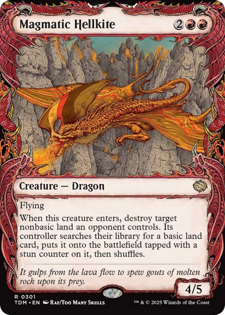 Magmatic Hellkite (Showcase) [Tarkir: Dragonstorm] | Game Master's Emporium (The New GME)