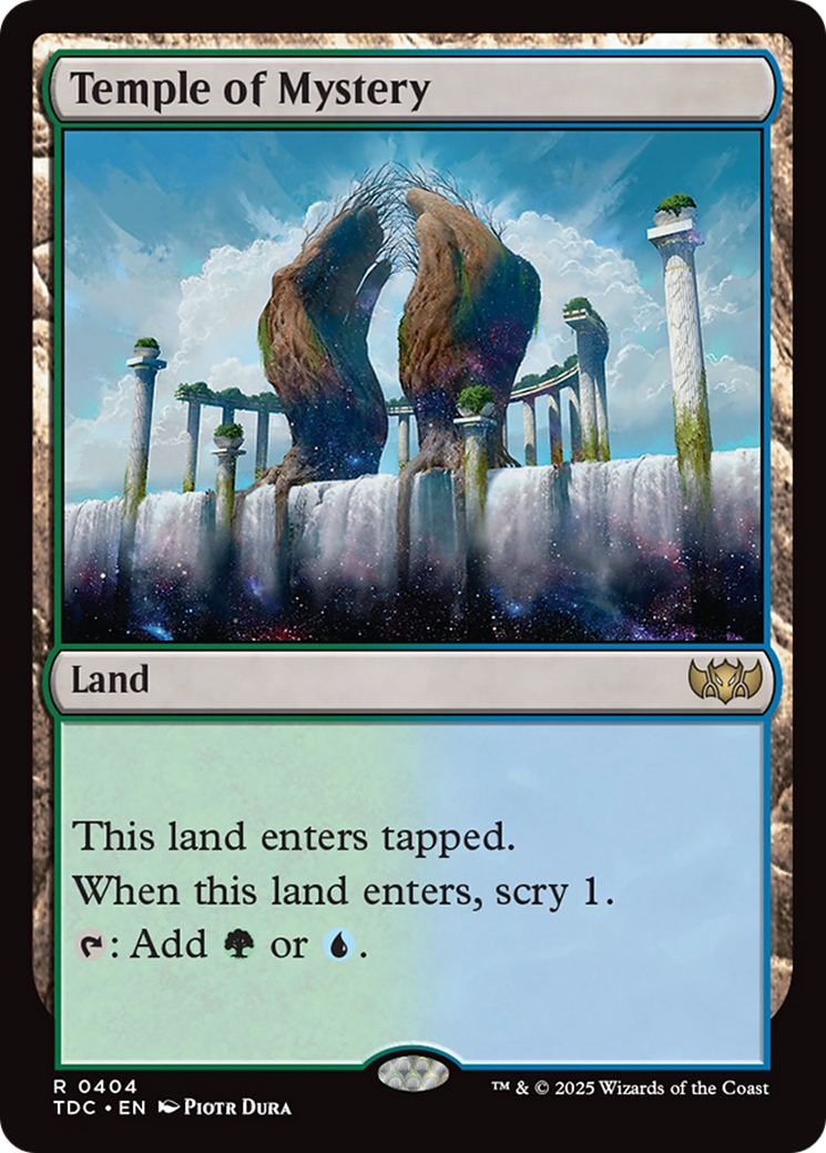 Temple of Mystery [Tarkir: Dragonstorm Commander] | Game Master's Emporium (The New GME)