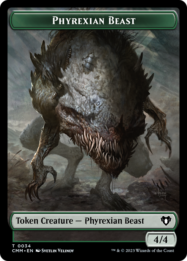 Phyrexian Beast Token [Commander Masters Tokens] | Game Master's Emporium (The New GME)