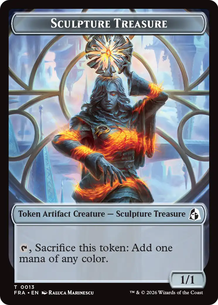 Sculpture Treasure // Beast Double-Sided Token [Reality Fracture Tokens] | Game Master's Emporium (The New GME)