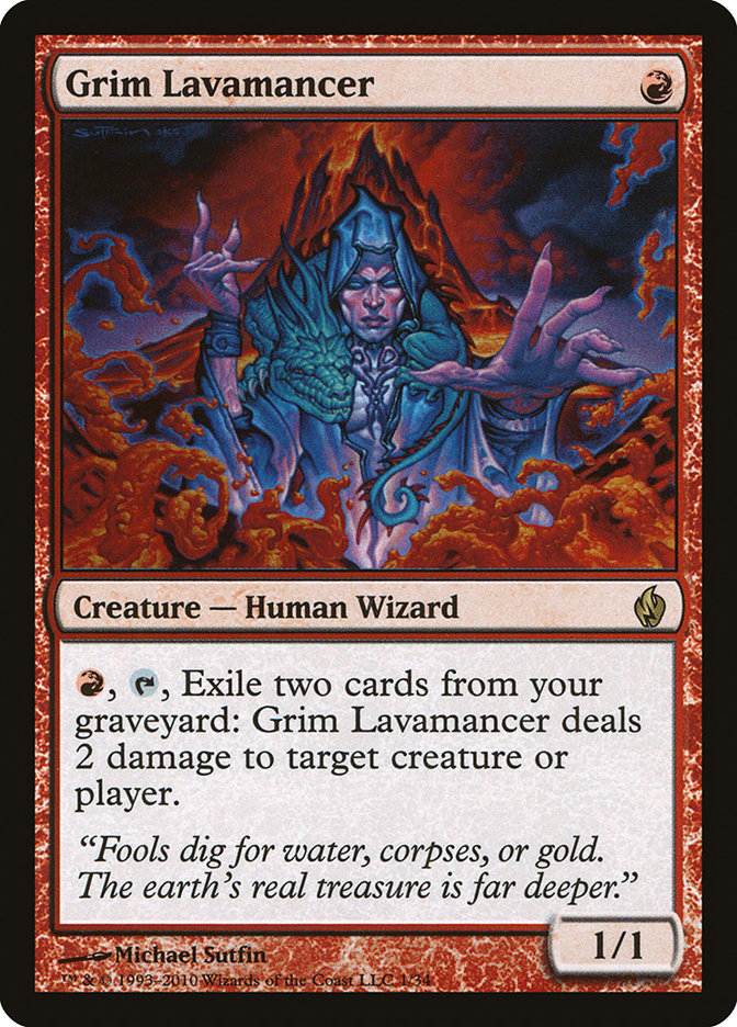 Grim Lavamancer [Premium Deck Series: Fire and Lightning] | Game Master's Emporium (The New GME)