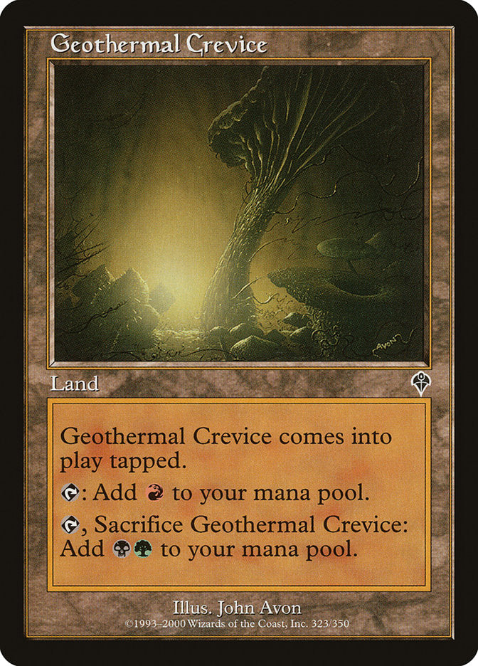 Geothermal Crevice [Invasion] | Game Master's Emporium (The New GME)